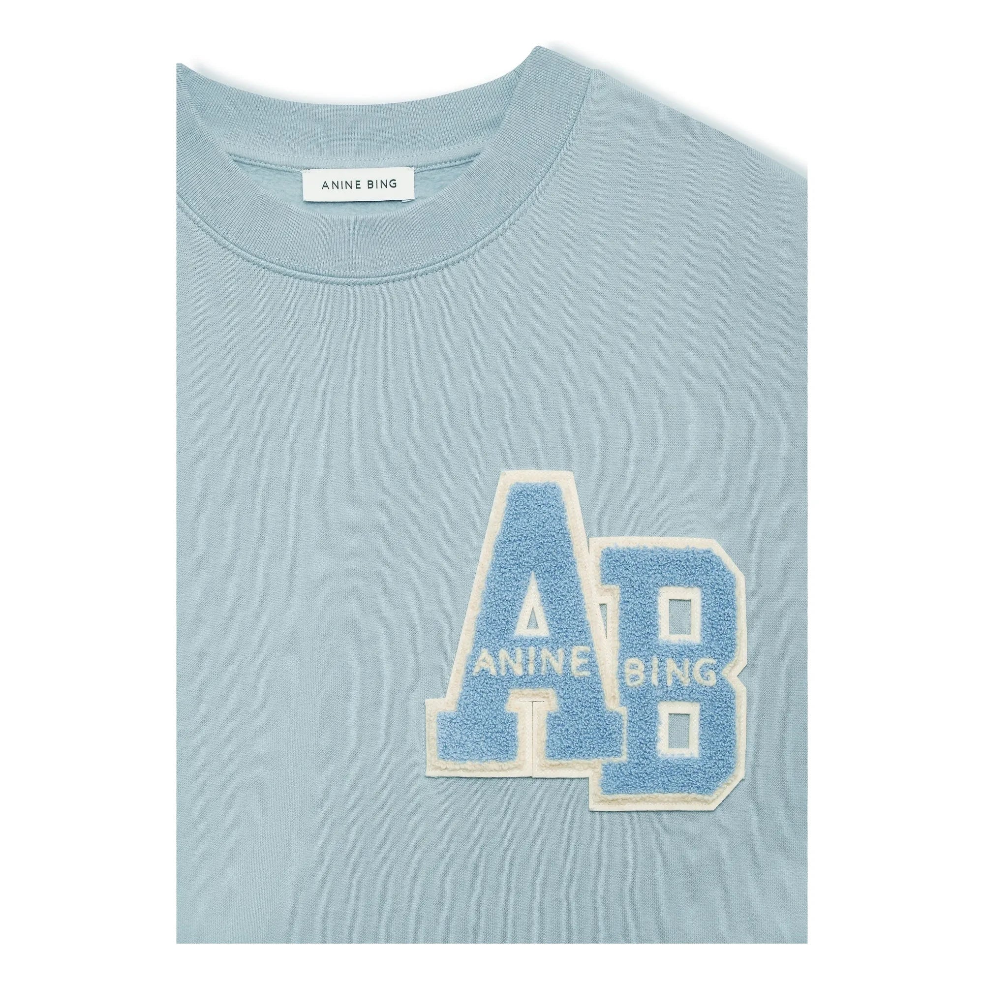 Anine Bing - Oversize Miles Letterman Sweatshirt | Hellblau