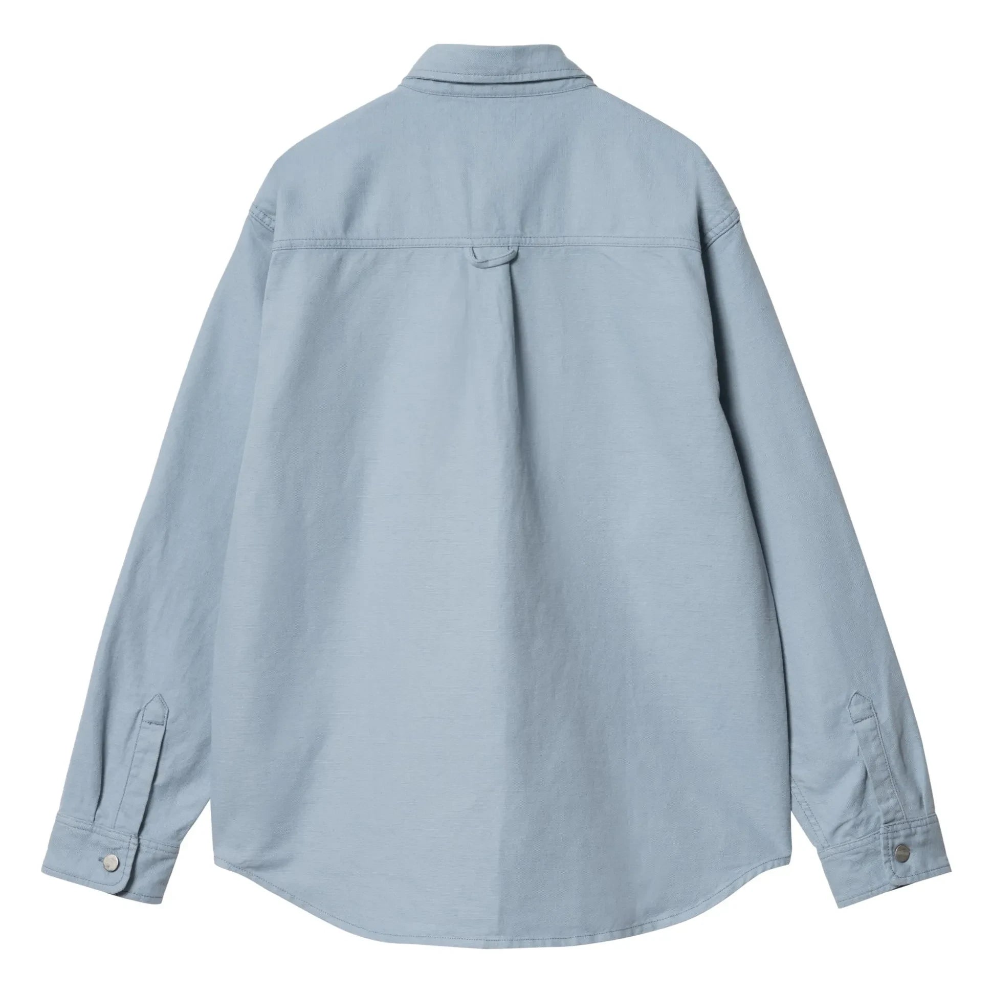 Carhartt WIP - Walter Overshirt aus Baumwolle und Leinen | Grau-Blau
