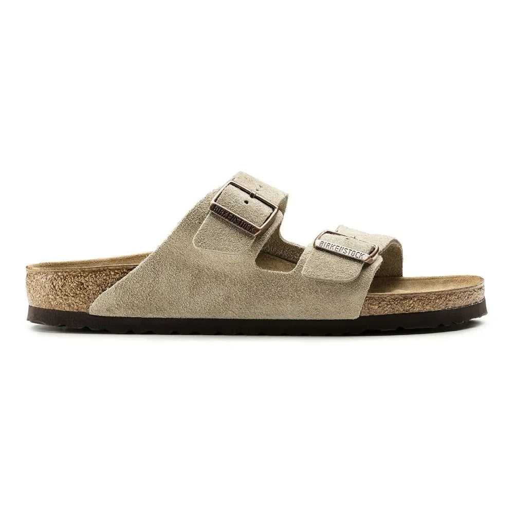 BIRKENSTOCK - Arizona Wildleder-Sandalen | Dunkelbeige-Braun