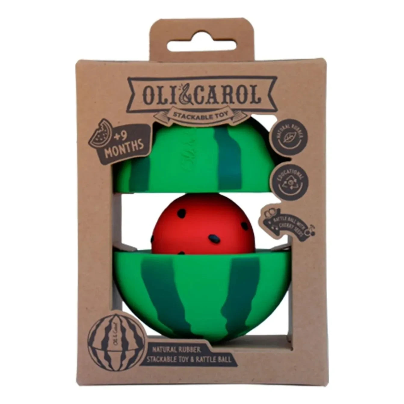 Oli & Carol - Wally die Wassermelone 3-in-1 Spielball mit Sound