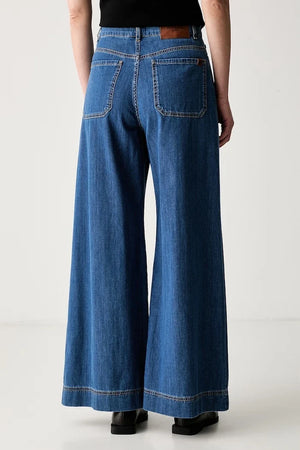 Weekend Max Mara wide leg kadın jean WKDVEGA