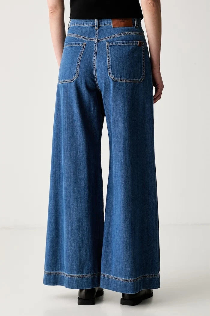 Weekend Max Mara wide leg kadın jean WKDVEGA