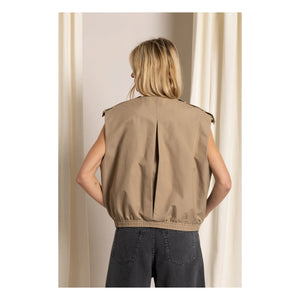 Smallable Woman - Savannah Ärmellose Jacke | Beige