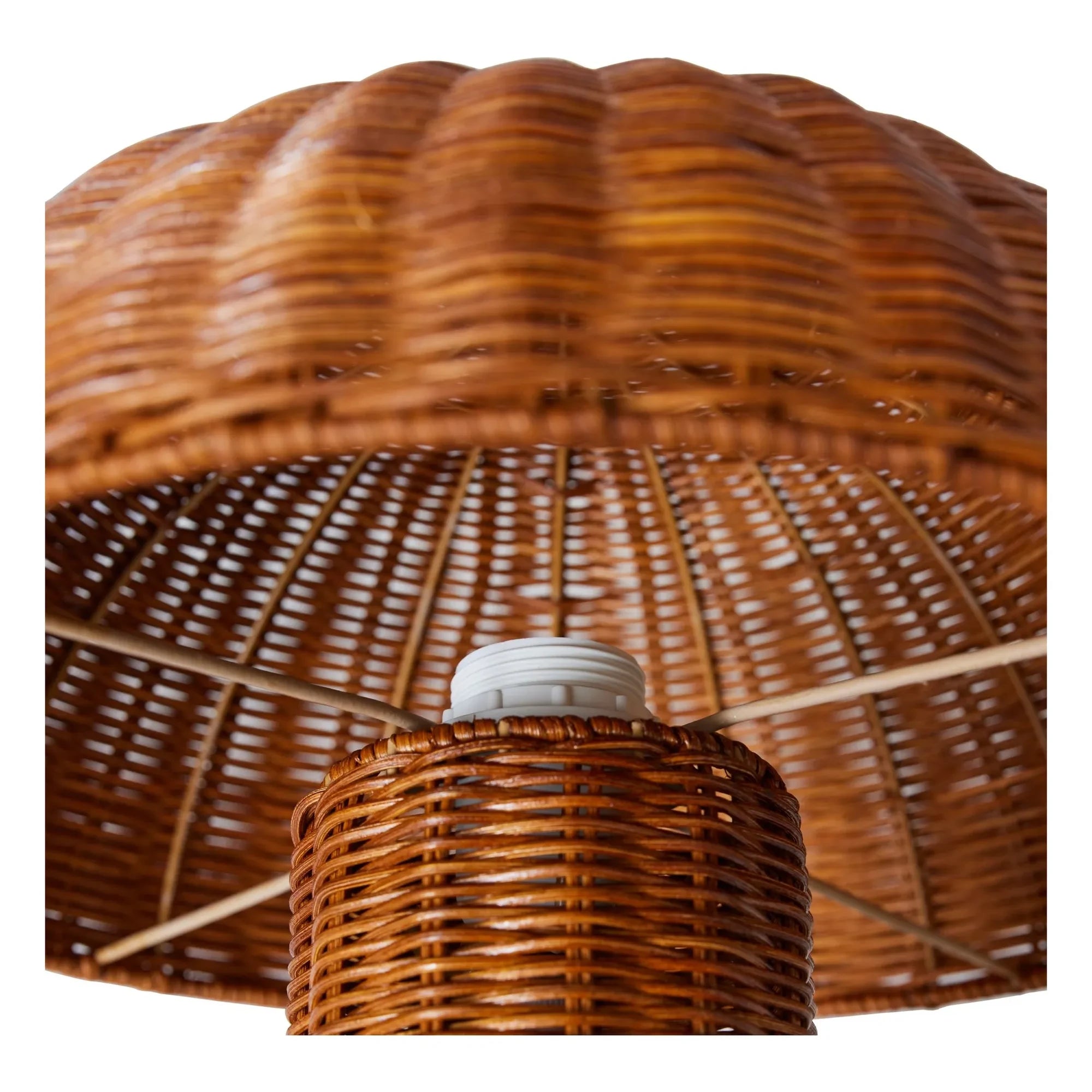 HKliving - Geflochtene Tischlampe