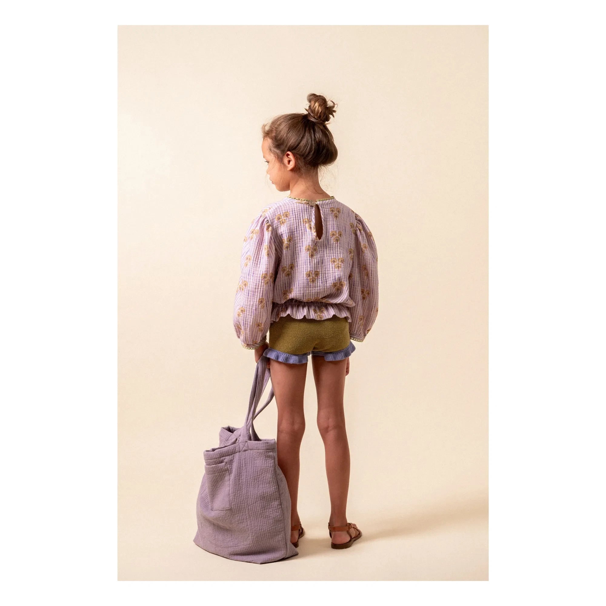 birinit - Cinca Gestreifte Bio-Baumwollbluse | Mauve