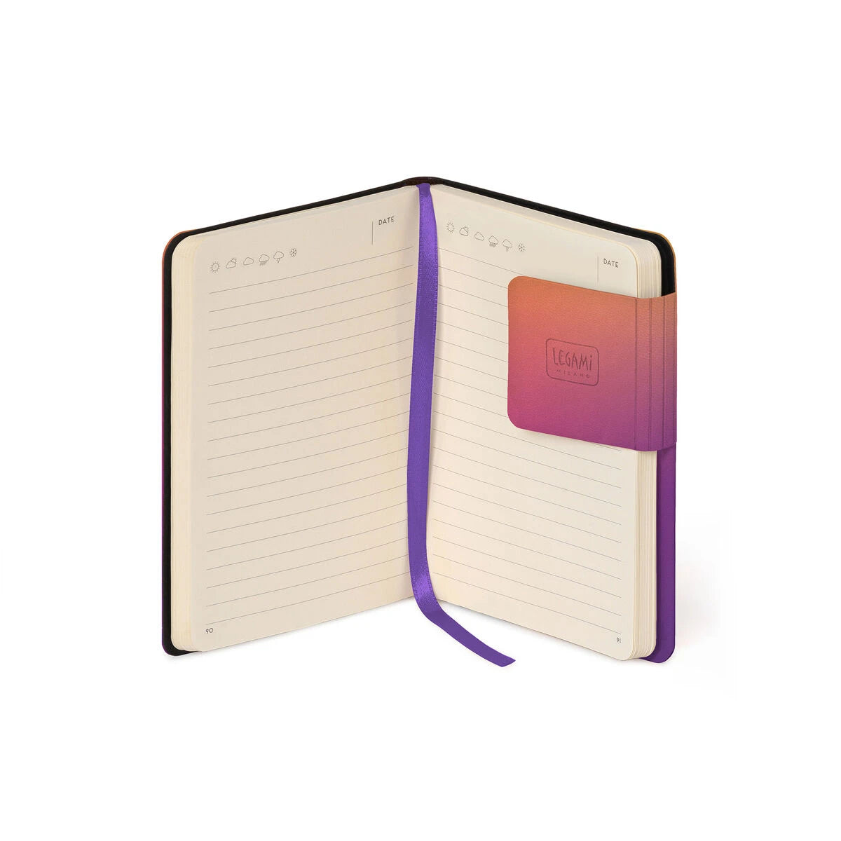 Legami - Liniertes Notizbuch mit Softcover - Sunset Vibes - Mein Notizbuch