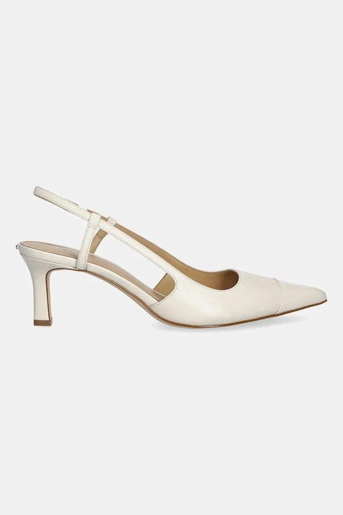 MICHAEL Michael Kors Alora Toe Cap Mid Sling İnce Topuklu Deri Ayakkabı