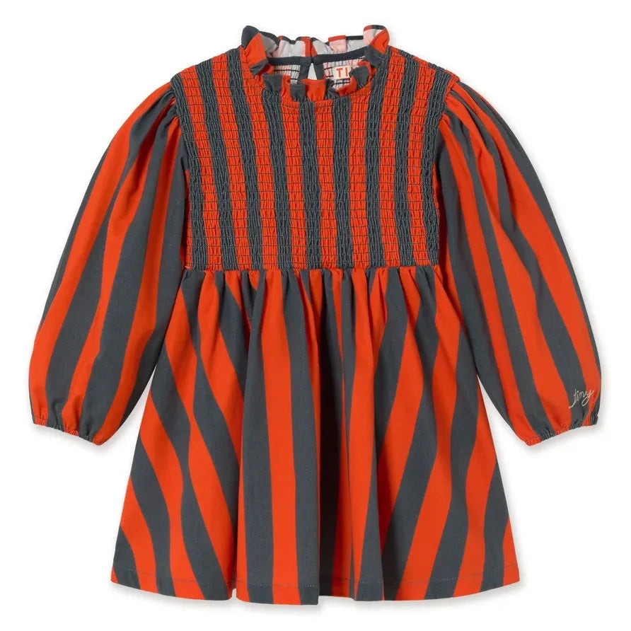 Tinycottons - Gestreiftes Kleid | Rot