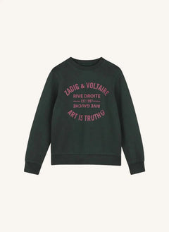 Zadig & Voltaire - Simba Art Is Truth Bio-Baumwoll-Sweatshirt | Denim Schwarz