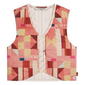 Scotch & Soda – Geometrische Wende-Weste | Rosa