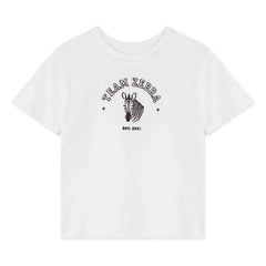 Fliink - Sommer Zebra Bio-Baumwolle T-Shirt | Weiß
