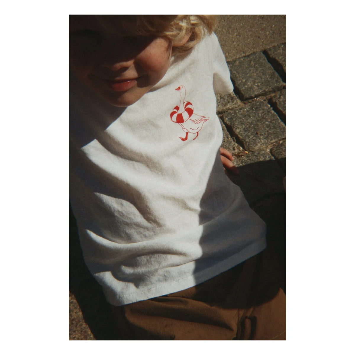Konges Sløjd - Era Duck T-Shirt aus Bio-Baumwolle | Weiß
