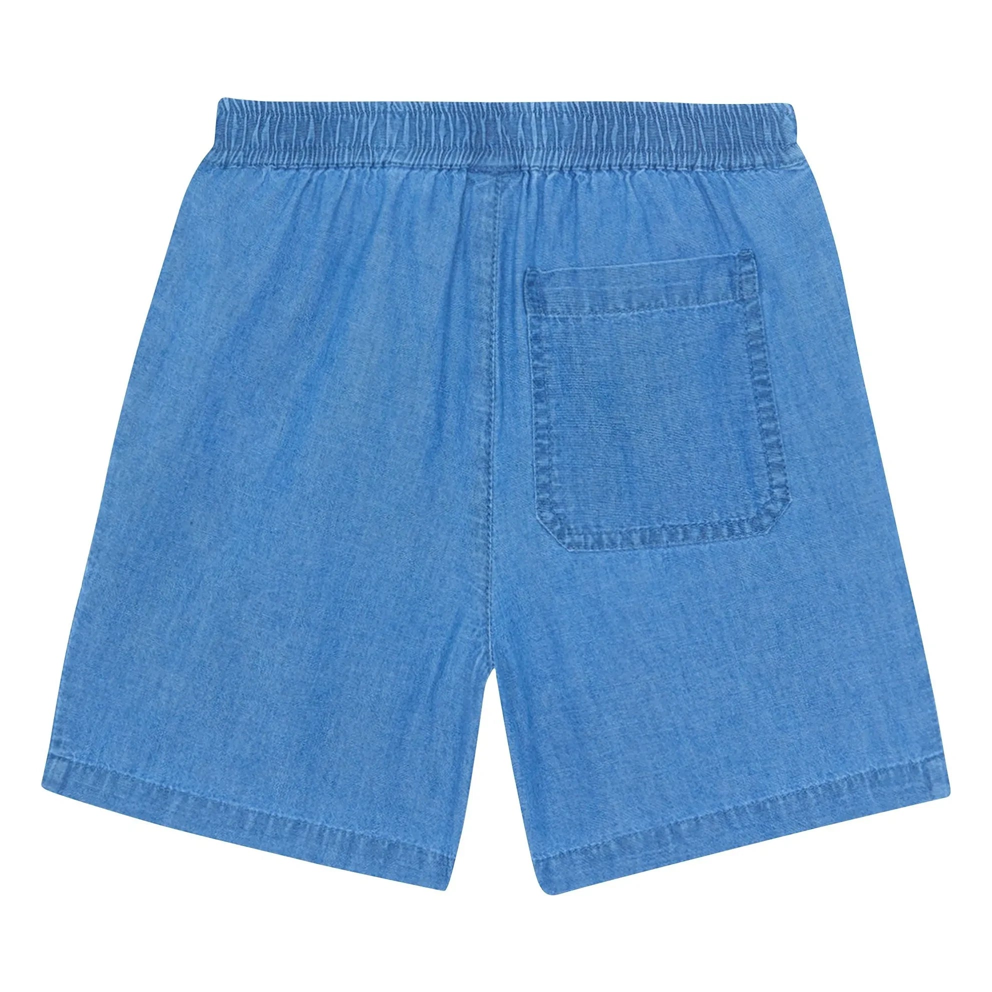 Bonton – Shorts aus Chambray Neapel | Denimblau
