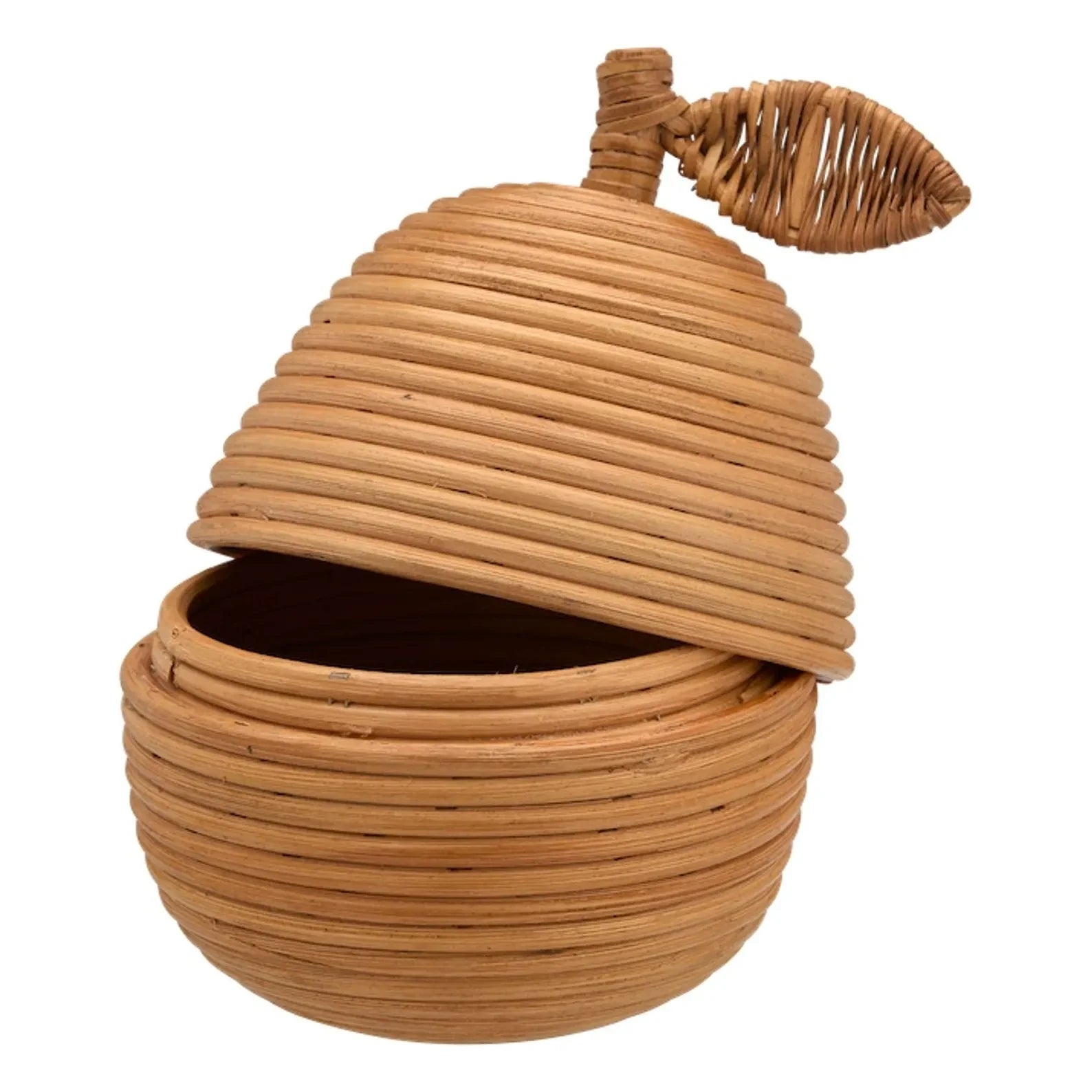 Anna + Nina - Rattan Aufbewahrungsbox Poire