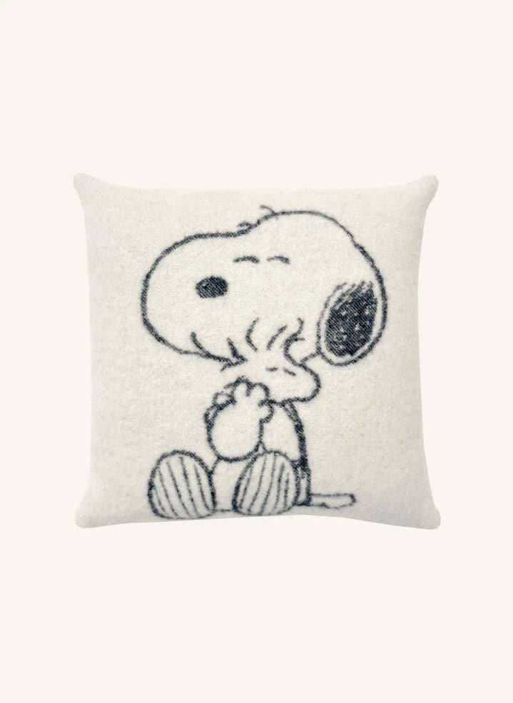 Maison Deux - Peanuts Wollkissenhülle | Schwarz