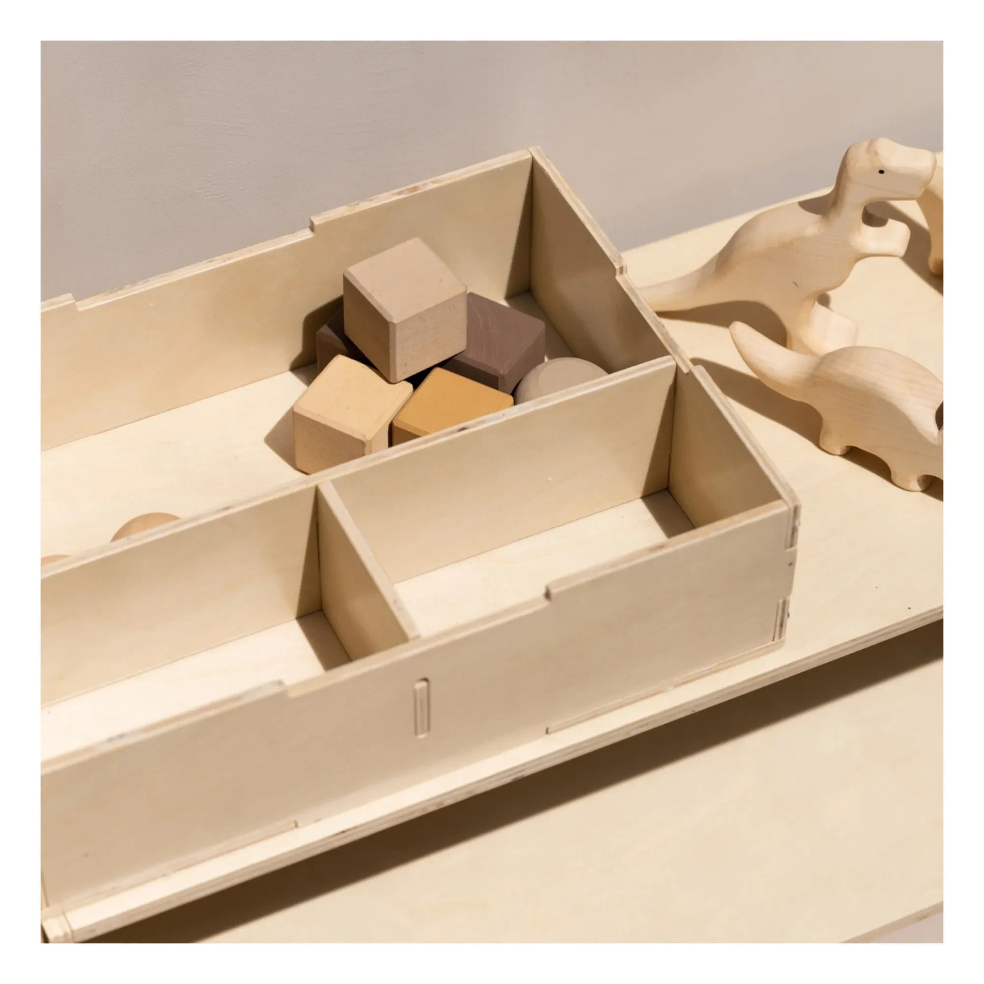 Nofred - Holzdeckel Aufbewahrungsbox | Helles Holz