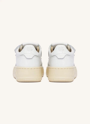Autry - Kidstripes Niedriges Leder Sneaker | Weiß