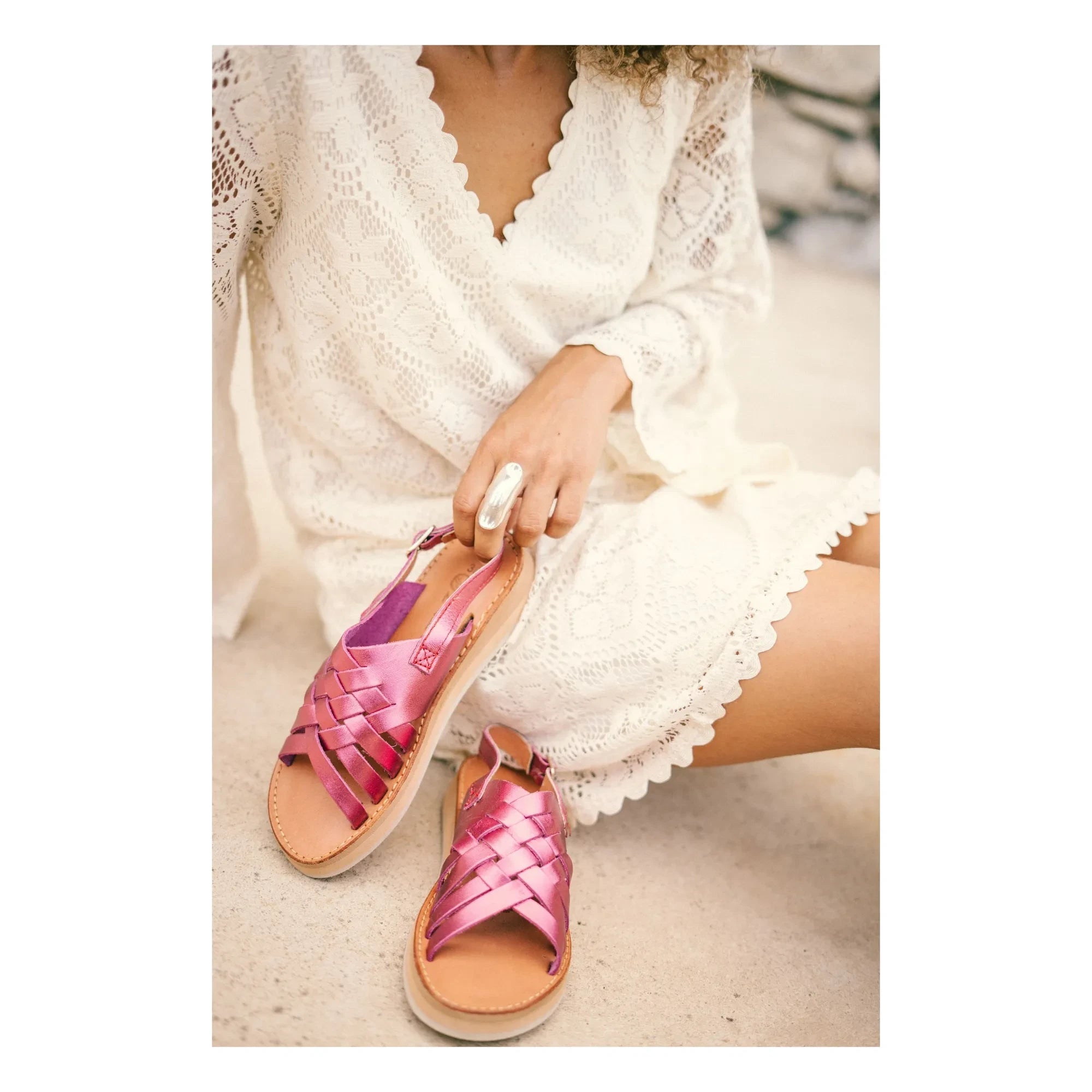 Mapache - Lola Sandalen | Rosa