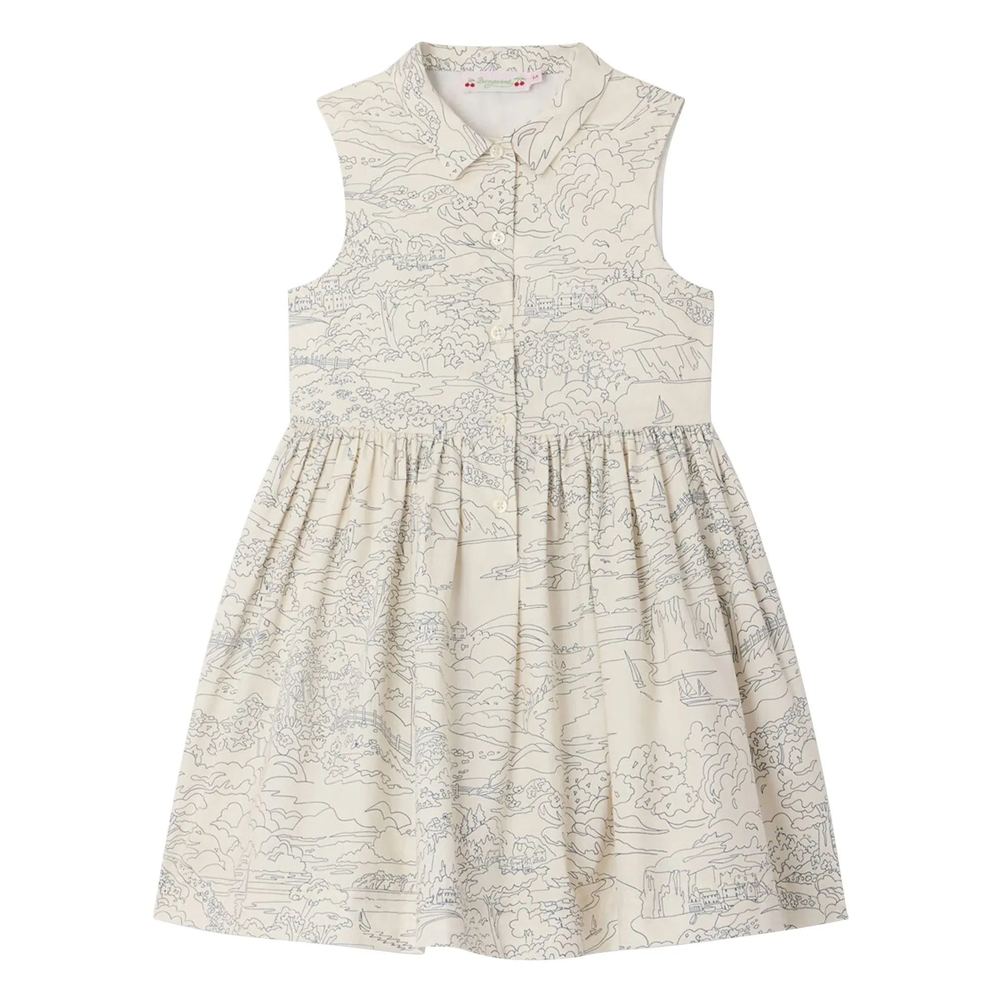 Bonpoint - Anne Paysage Kleid aus Bio-Baumwolle | Ecru