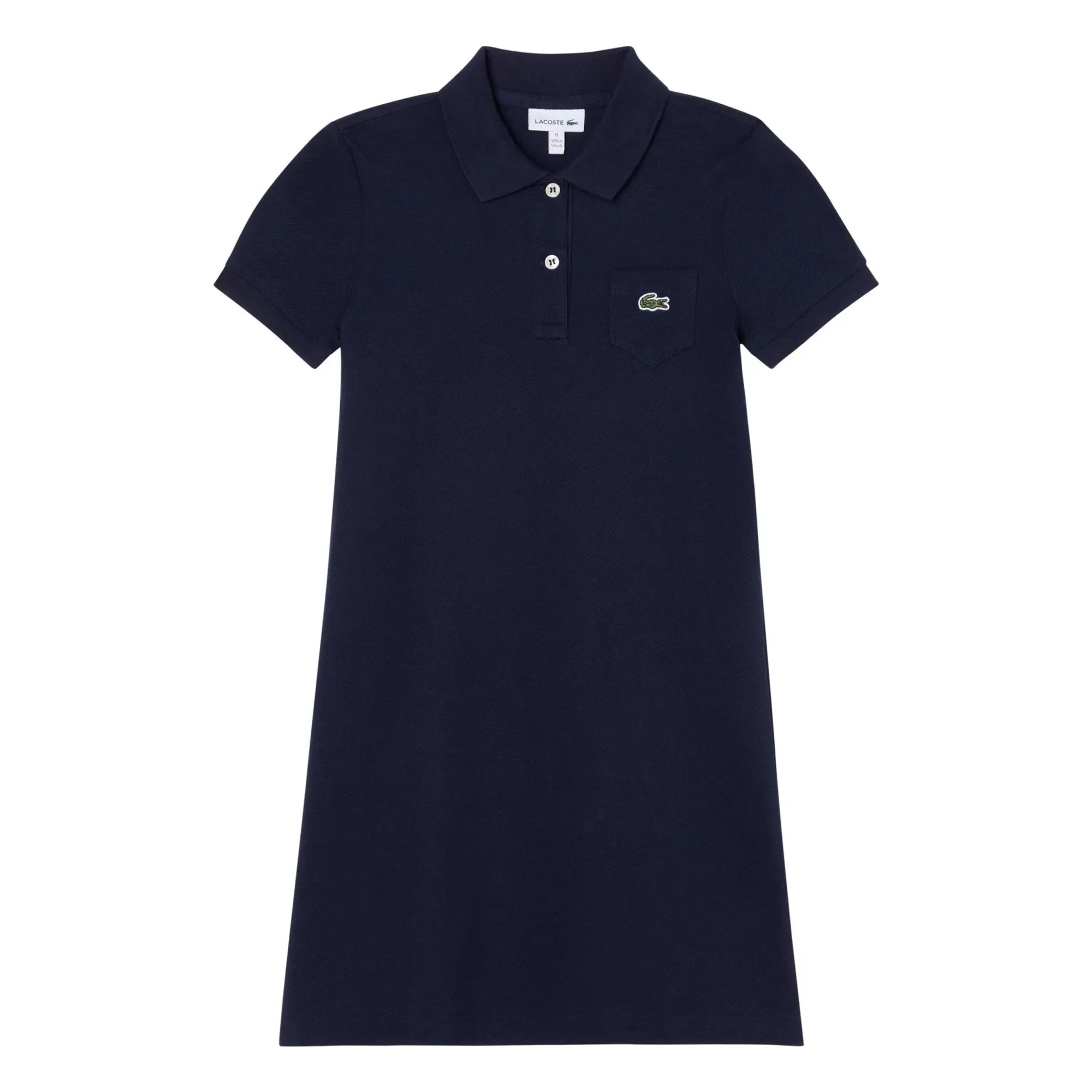 Lacoste – Polokleid aus Bio-Baumwolle | Marineblau