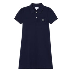 Lacoste – Polokleid aus Bio-Baumwolle | Marineblau