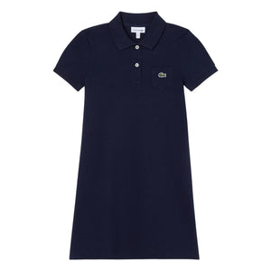 Lacoste – Polokleid aus Bio-Baumwolle | Marineblau