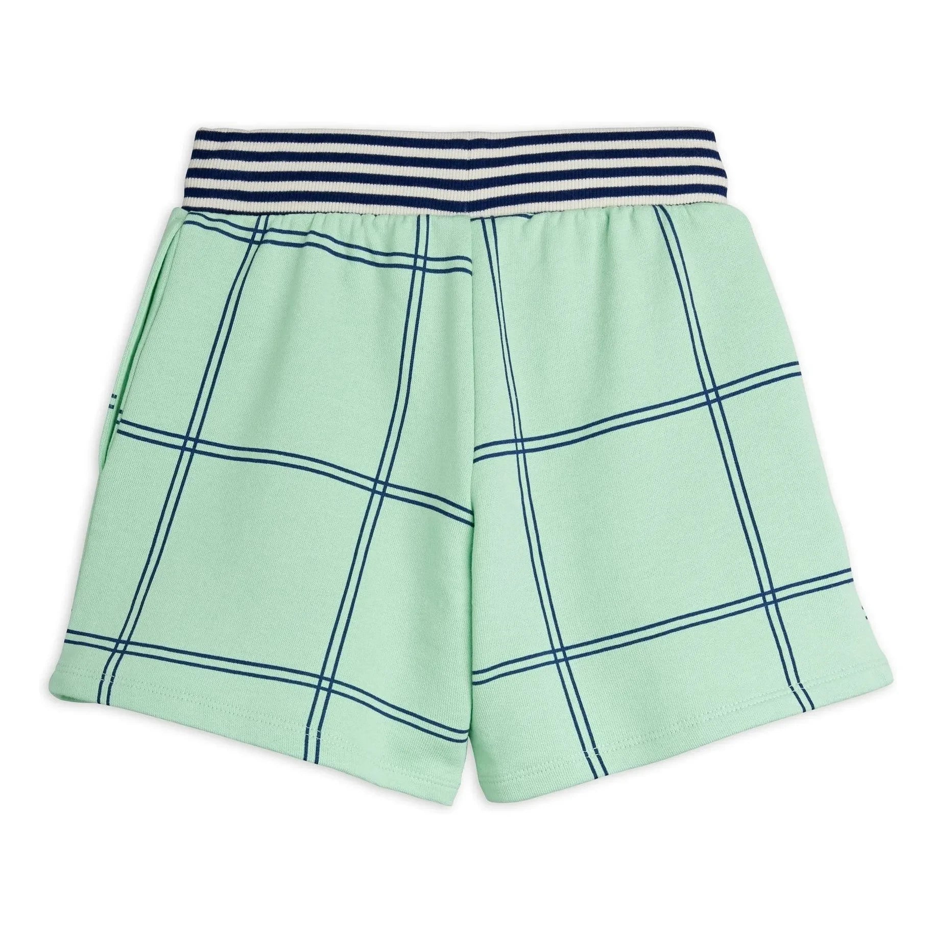 Mini Rodini - Karierte Shorts aus Bio-Baumwolle | Grün