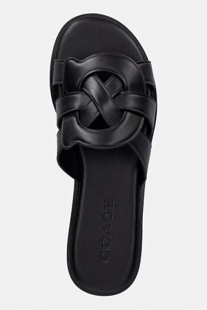 Coach Kadın Deri Lena Leather Slide Sandal