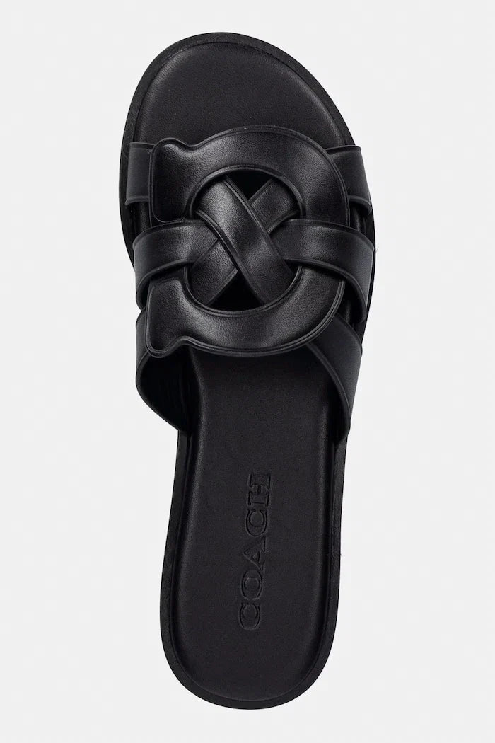 Coach Kadın Deri Lena Leather Slide Sandal