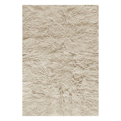 Geschichtet - Flokati Teppich | Beige