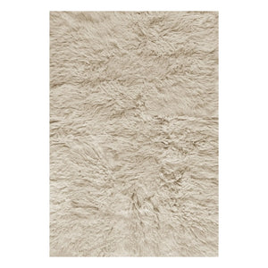 Geschichtet - Flokati Teppich | Beige
