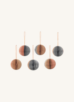 Broste Copenhagen - FSC Papier Weihnachtsdekorationen - 6er Set