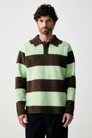 Les Deux erkek yün karışımlı kazak