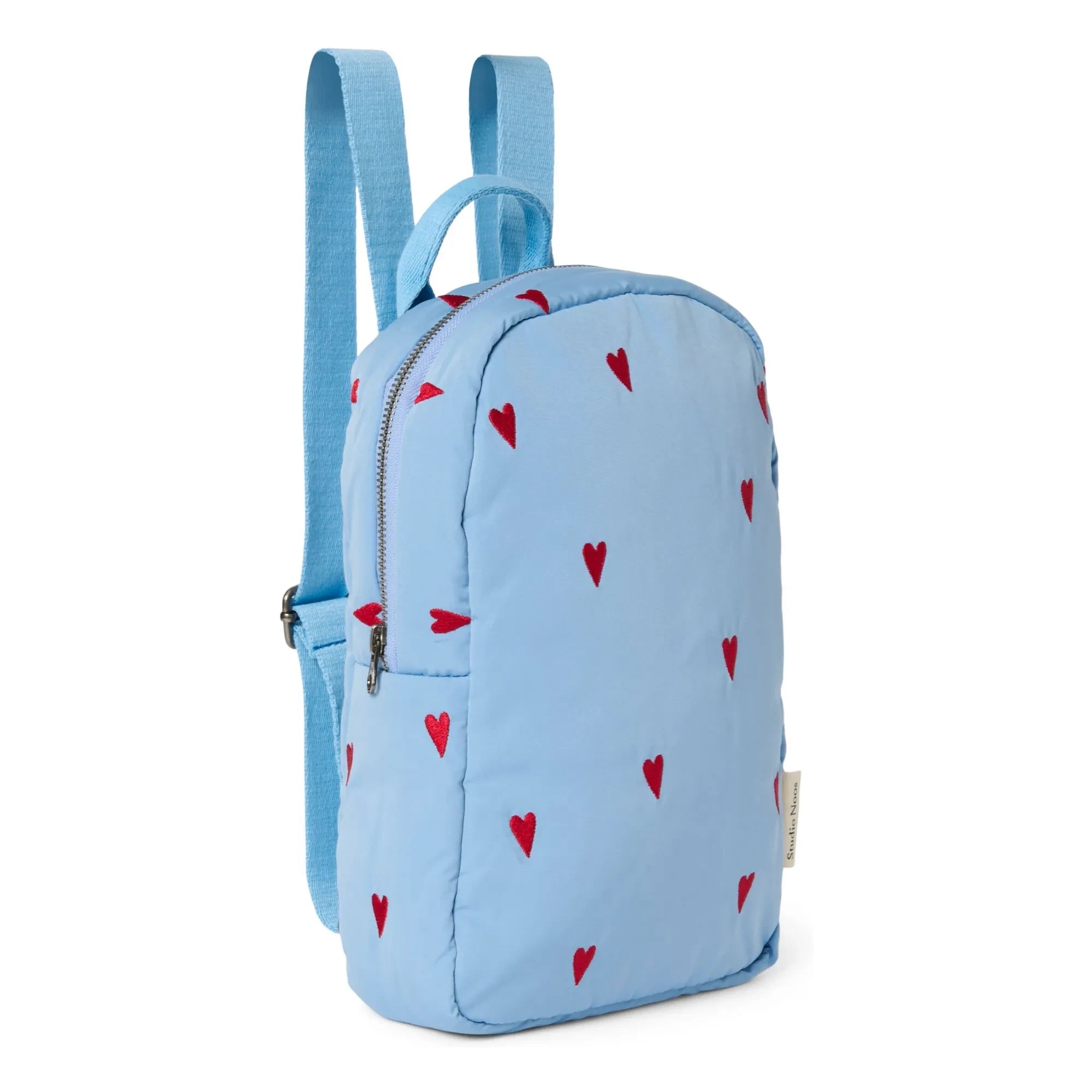Studio Noos - Puffy Hearts Rucksack | Hellblau