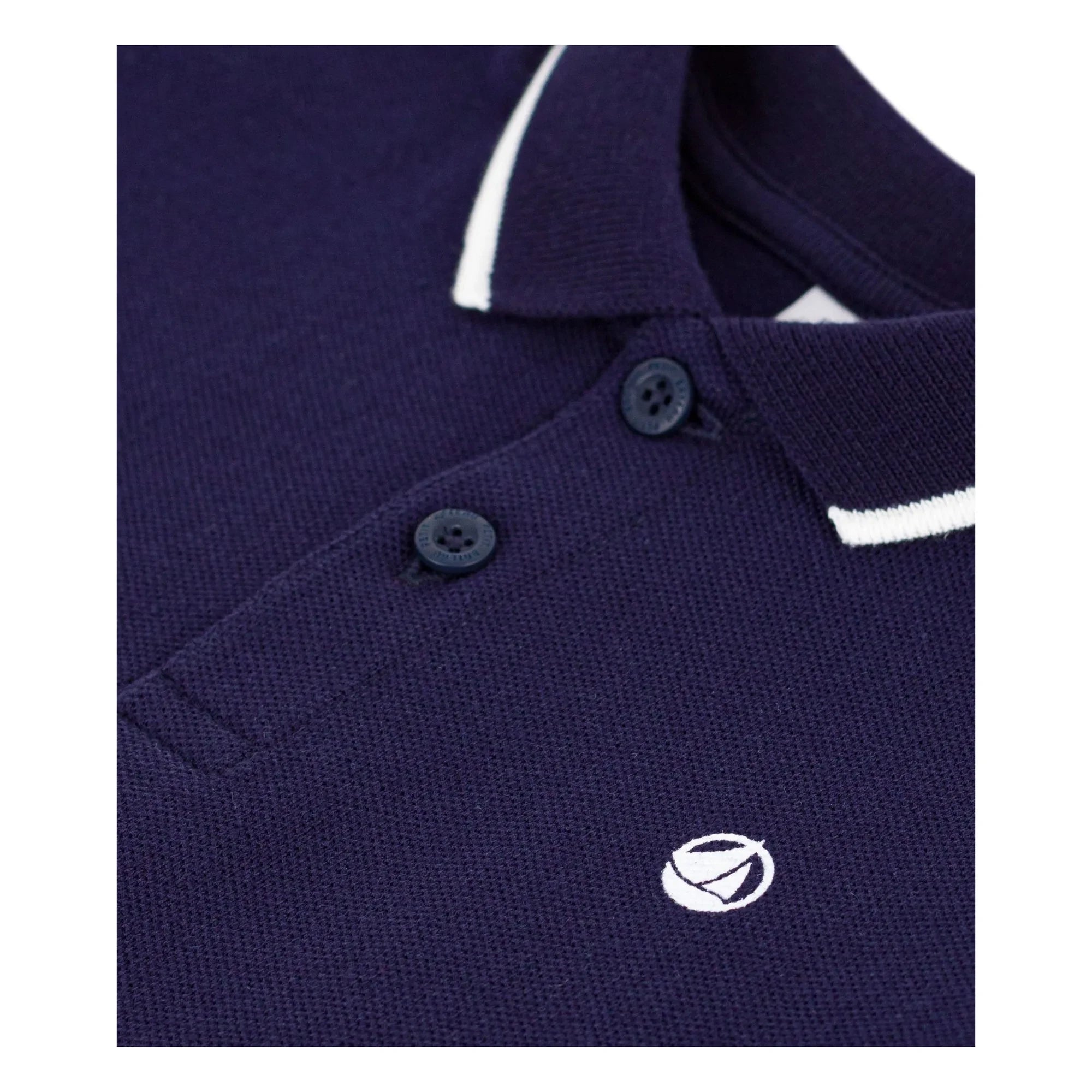 Petit Bateau - Baby-Poloshirt aus Bio-Baumwolle | Nachtblau