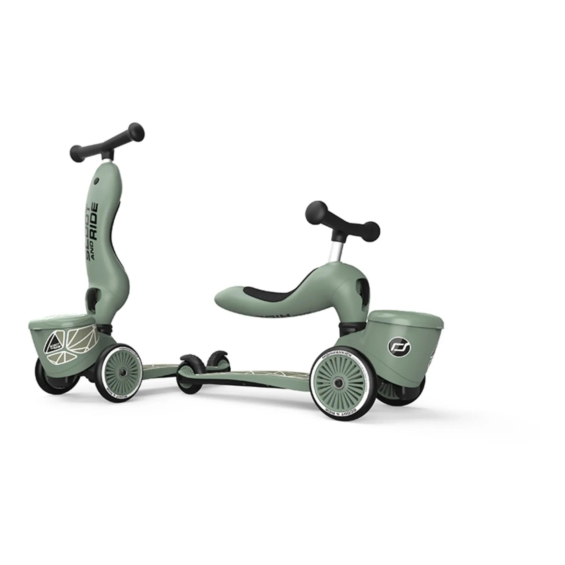 Scoot & Ride - Lines Scooter 2 in 1 | Grün
