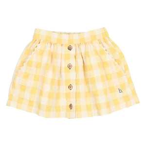 Búho - Gingham Seersucker Rock | Gelb