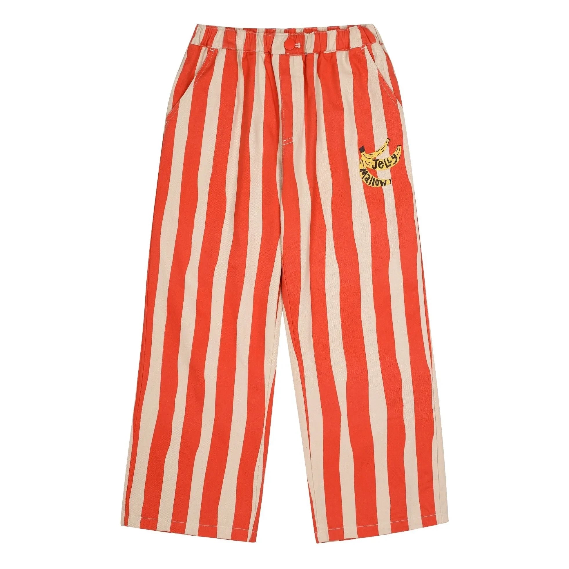 Jelly Mallow - Gestreifte Hose | Rot