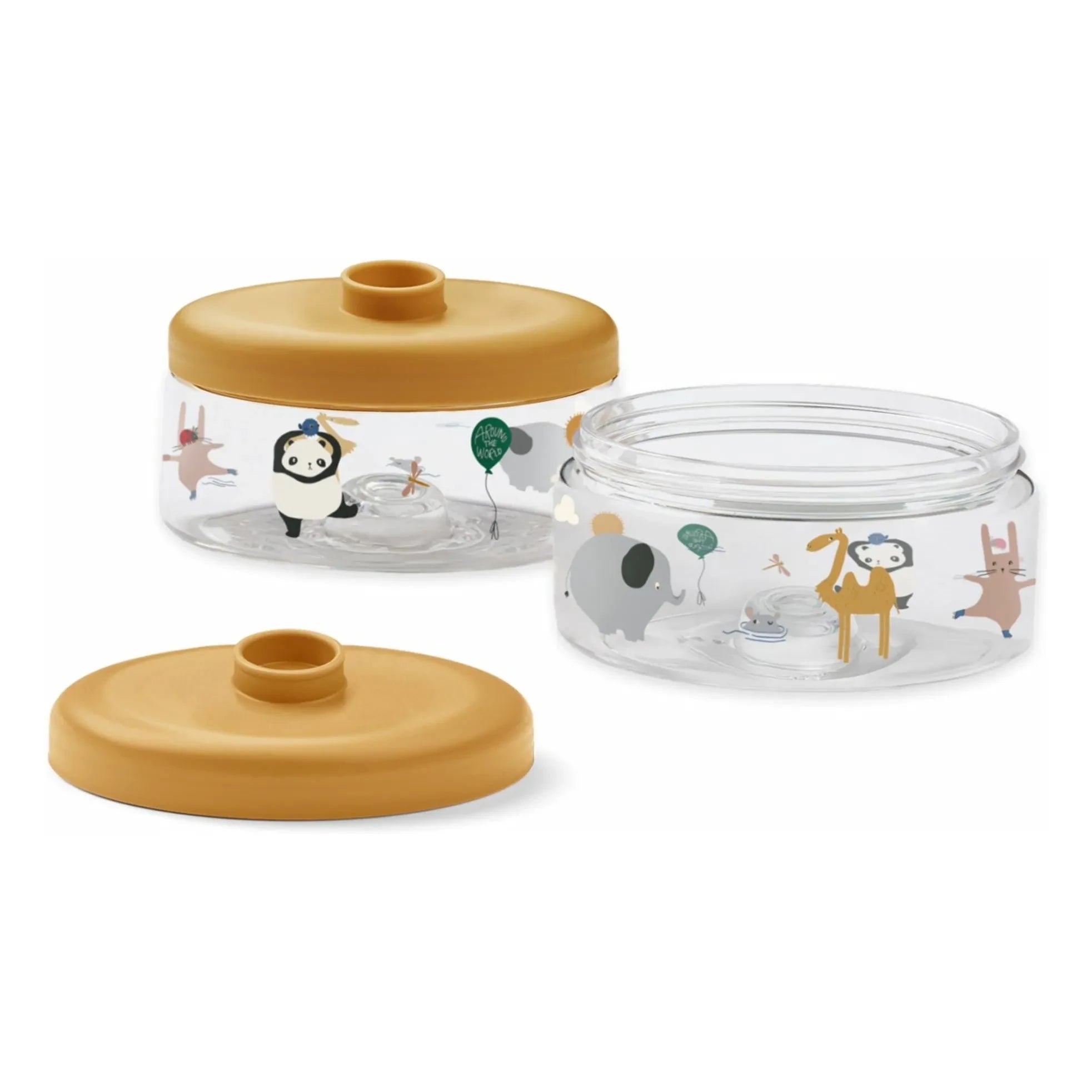 Liewood - Dominique Tritan Lunchboxen - 2er-Set | Around the World/Sandy