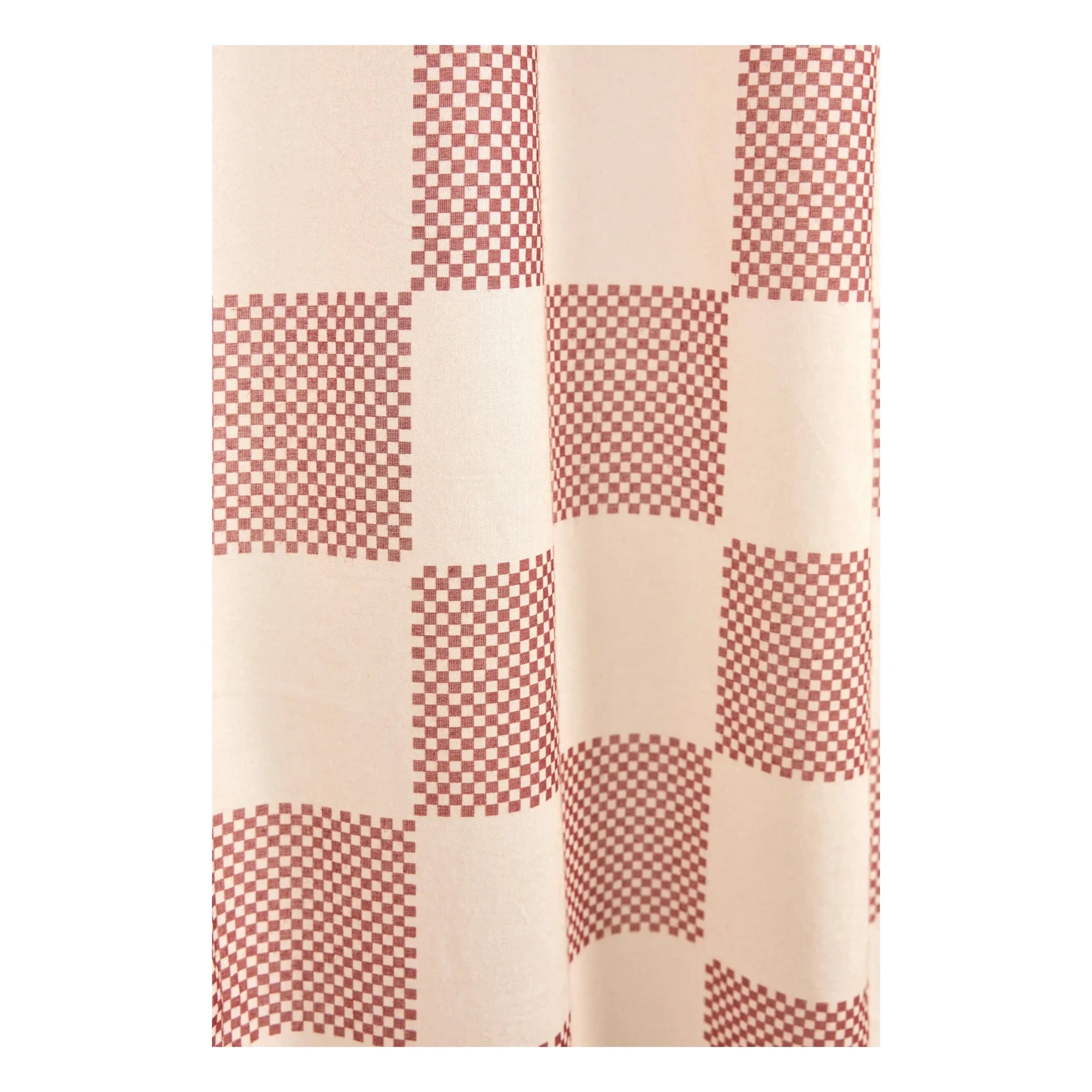 Nobodinoz - Wendy Stripes Baumwoll-Voile-Vorhang | Rot