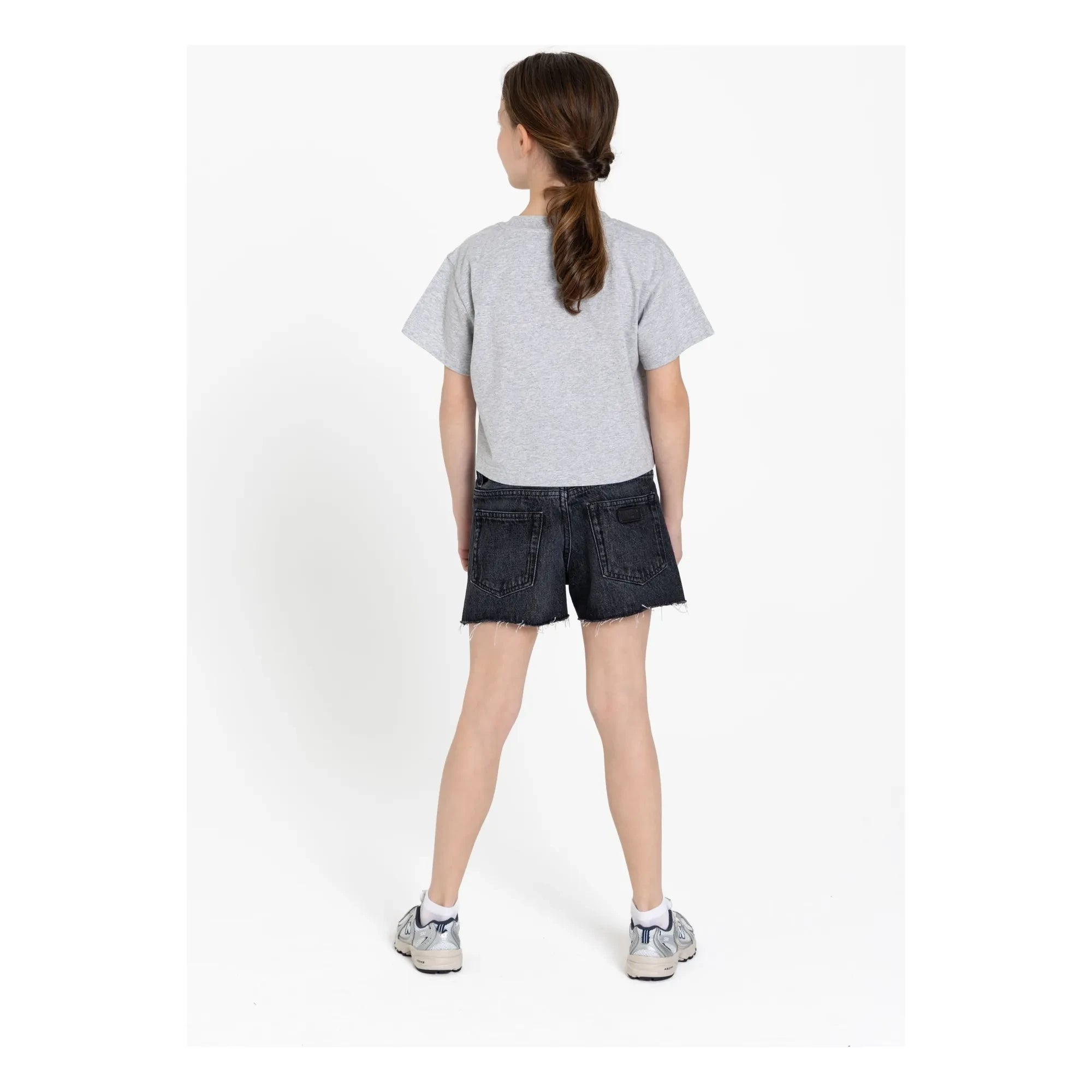 Finger in the nose – Jeans-Eva-Shorts | Jeansgrau