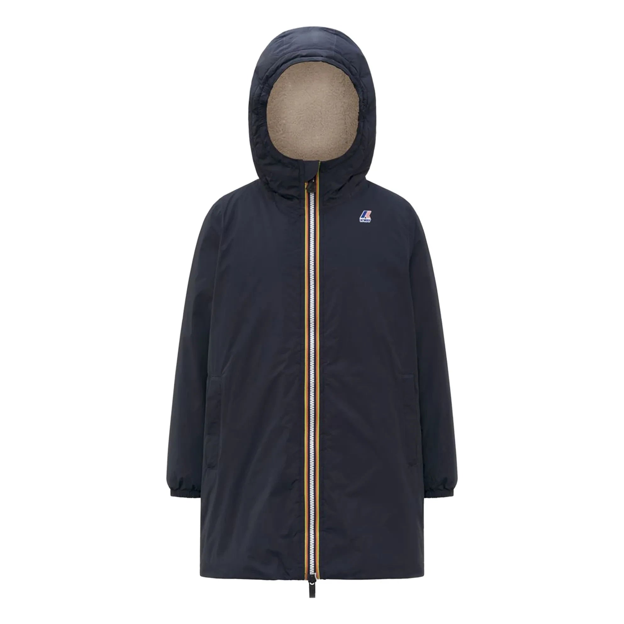 K-way - Le Vrai 4.0 Eiffel Orsetto Gepolsterte wasserdichte Jacke | Marineblau