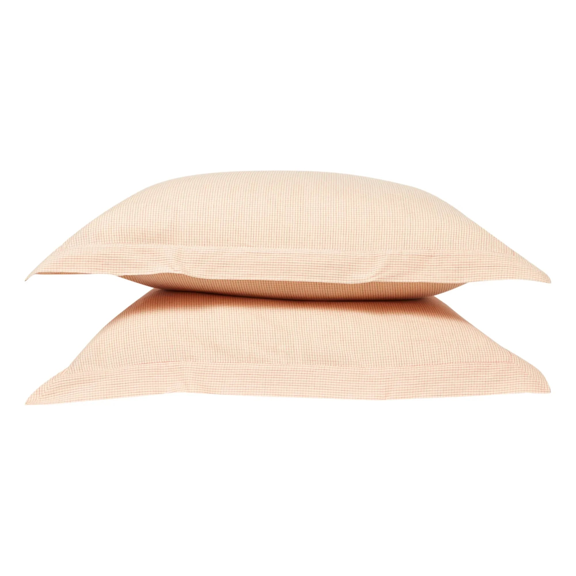 Scarlette Ateliers – Grace handgewebtes Baumwollkissenbezug-Set – 2-teilig | Rot