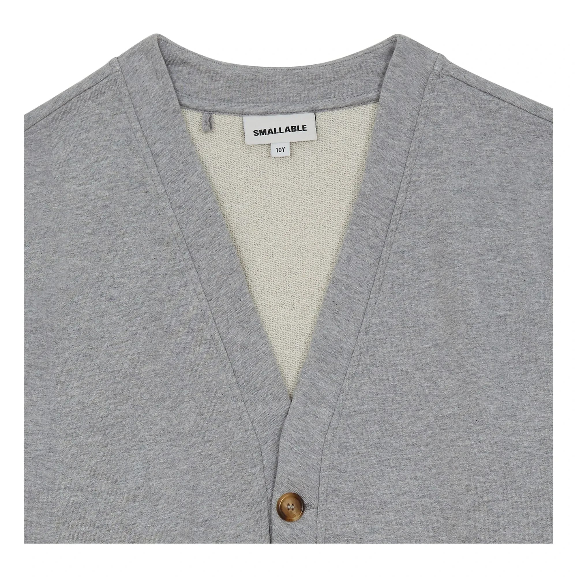 Smallable Kid - Ostmark Strickjacke aus Bio-Baumwolle | Grau meliert
