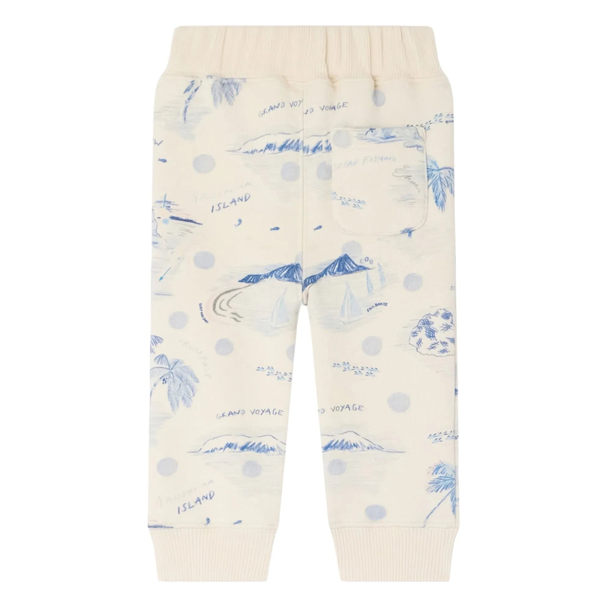 Bonpoint - Jogginghose Bram Ile aus Bio-Baumwolle | Ecru
