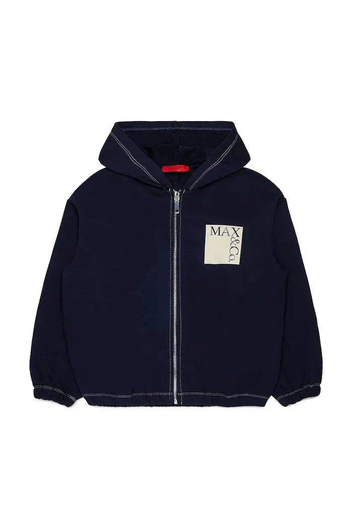 Max&Co. çocuklar için pamuklu fermuarlı kapüşonlu sweatshirt MAXS18F SWEAT-SHIRT