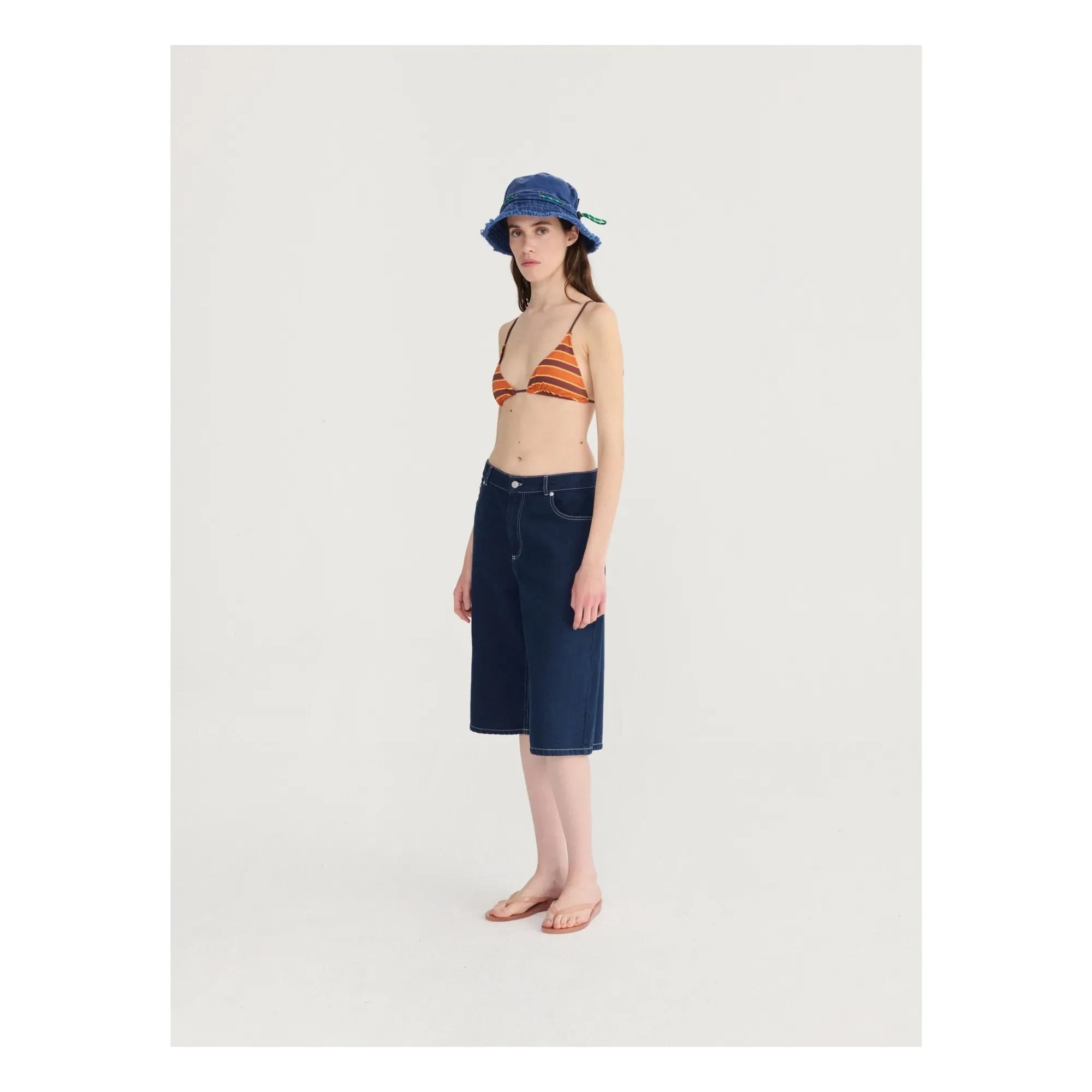 Bobo Choses - Denim Bio-Baumwoll-Bermuda-Shorts | Blau