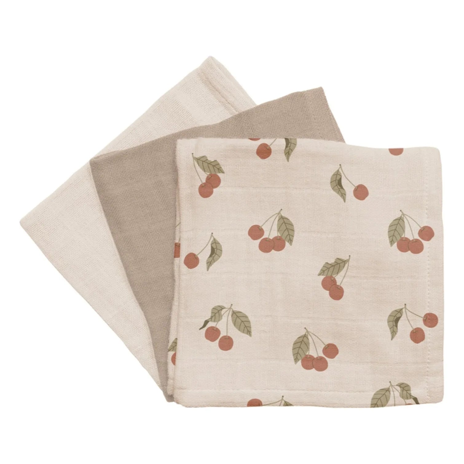 Main Sauvage - Kirsch-Windeln - 3er-Set | Beige