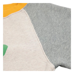 Bobo Choses - Kleeblatt-Sweatshirt aus Bio-Baumwolle mit Farbblock | Grau Beige