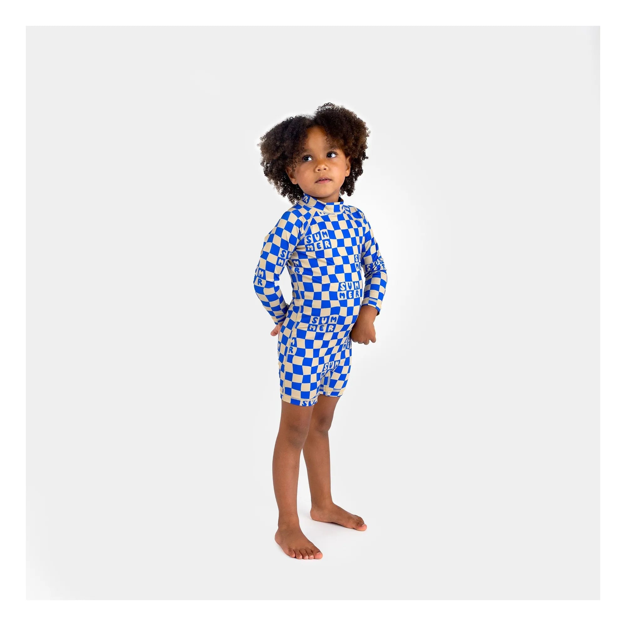 Beach & Bandits - Sonnenschutz Sommer Baby Strampler Shorts Recycelte Fasern | Blau